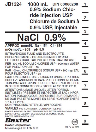 Sodium Chloride JB1324 Representative Container Label - image   22